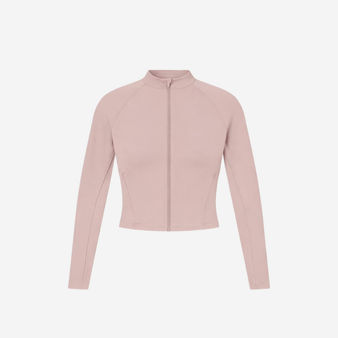 Nike SKIMS MATTE MOCK NECK FULL ZIP JACKET HIMALAYAN
