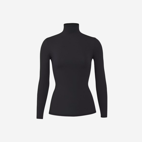 SKIMS FITS EVERYBODY TURTLENECK TOP ONYX