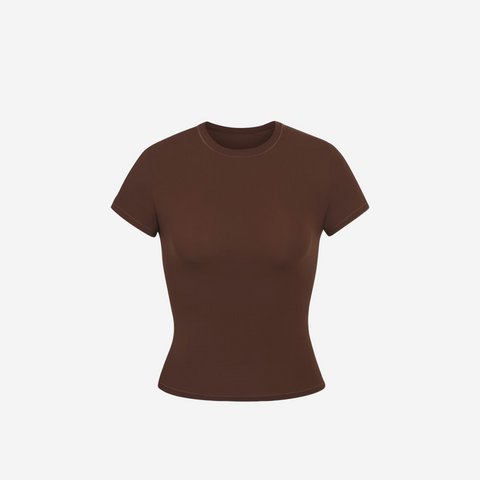 SKIMS FITS EVERYBODY T-SHIRT COCOA
