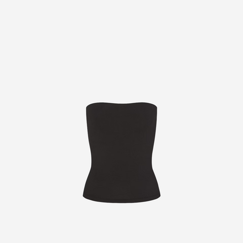 SKIMS COTTON JERSEY TUBE TOP SOOT
