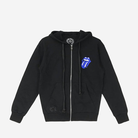 CHROME HEARTS X ROLLING STONES BLACK ZIP HOODIE