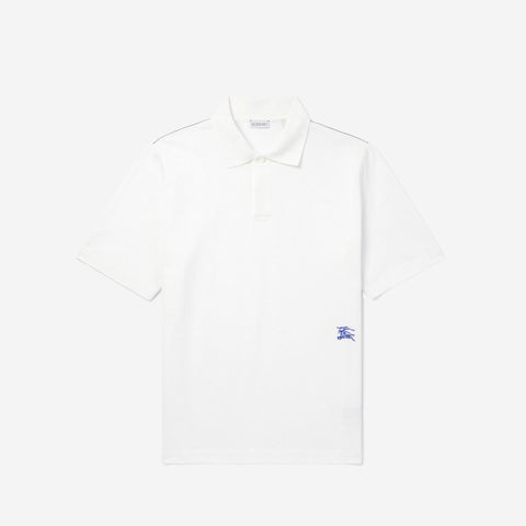 BURBERRY KNIGHT WHITE POLO T-SHIRT