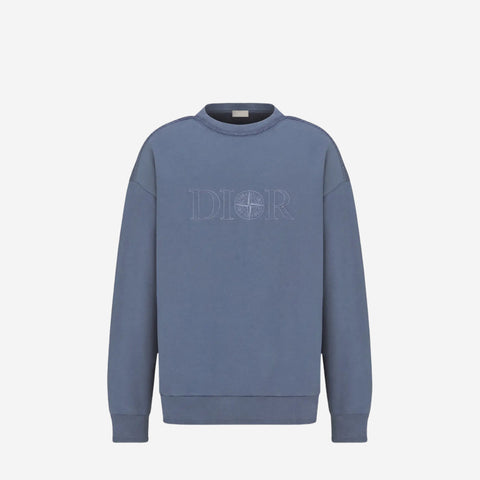 DIOR x STONE ISLAND SWEATSHIRT BLUE