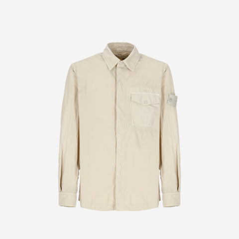 STONE ISLAND GHOST NYLON METAL OVERSHIRT BEIGE