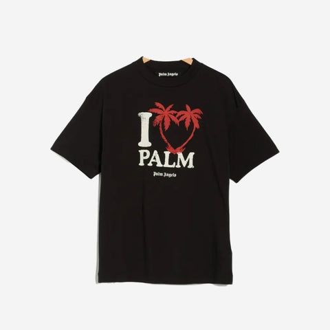 Palm Angels I Love PA Tee 'Black/Red'