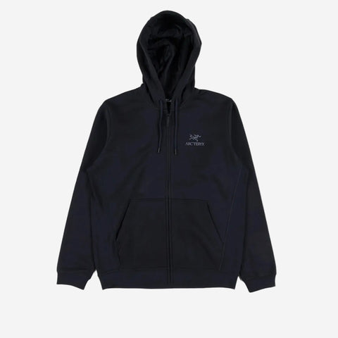 ARC`TERYX EMBLEM ZIP HOODIE BLACK