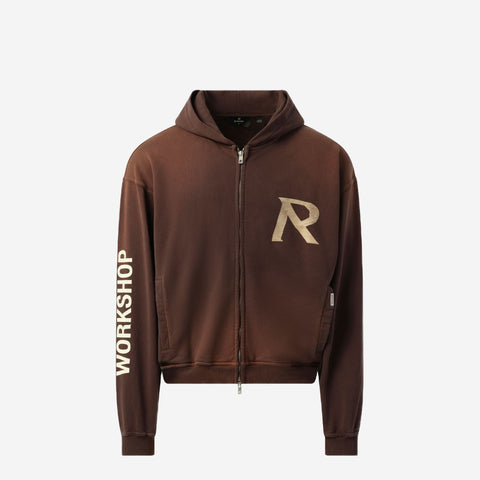 REPRESENT R LOGO ZIP HOODIE