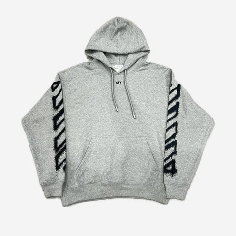 OFF-WHITE SPRAY CAN ARROW SKATE HOODIE GREY