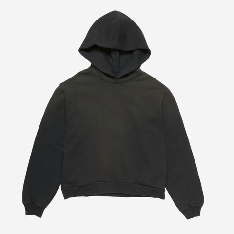 Acne Studios Back Logo Garment Dyed Hoodie Black