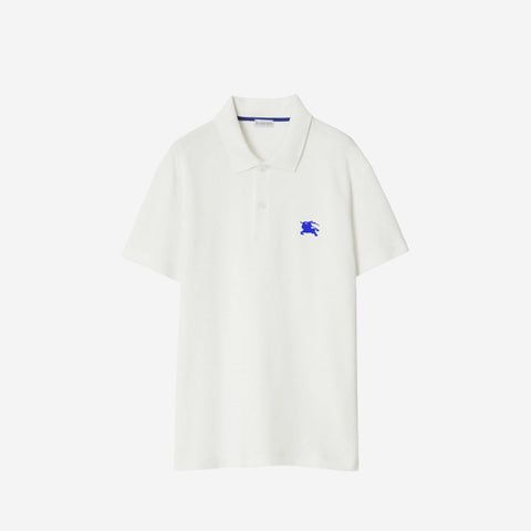 BURBERRY EKD KNIGHT WHITE POLO T-SHIRT