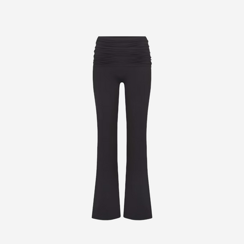 Nike SKIMS MATTE FOLDOVER SLIM FLARE LEGGING OBSIDIAN