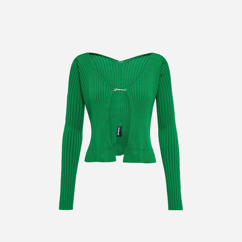 JACQUEMUS La Maille Pralue Long Dark Green