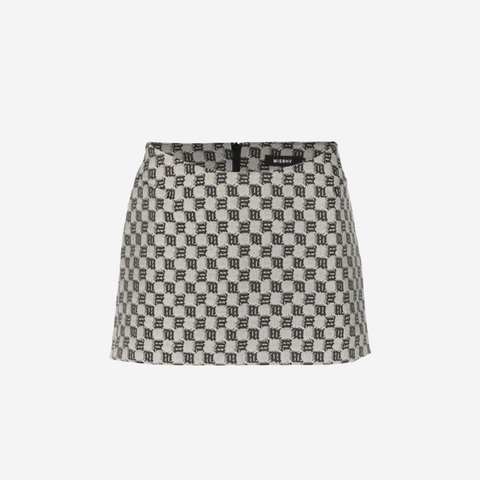 MISBHV MONOGRAM MINISKIRT GRAY