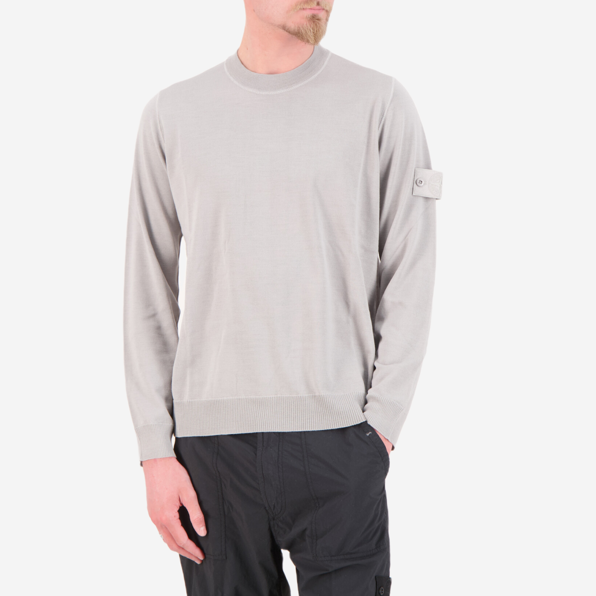 Чоловічий светр STONE ISLAND GHOST GREY SWEATSHIRT | Магазин