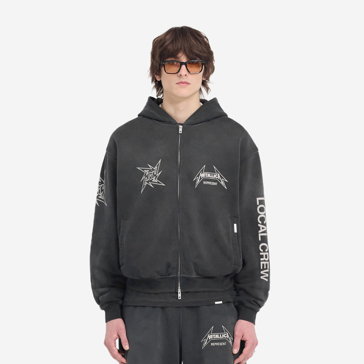 洋楽 TE: What You Represent? Худі Represent X Metallica Local Crew Zip Hoodie | Бренд REPRESENT